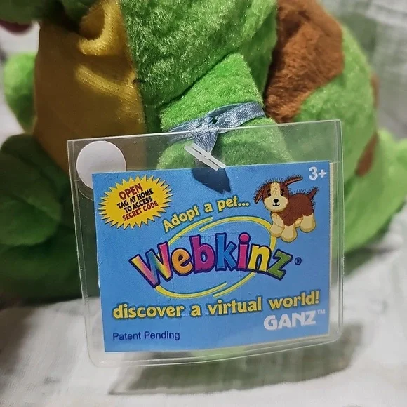 With Code Webkinz Key Lime Dino Plush; With Active Code - Picture 6 of 10